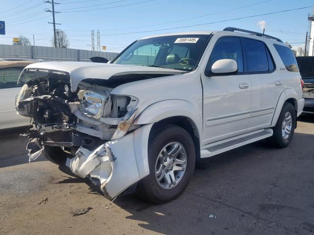 5TDZT38A66S271101 - 2006 TOYOTA SEQUOIA LI WHITE photo 2