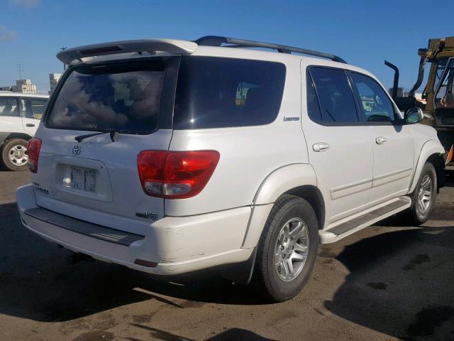 5TDZT38A66S271101 - 2006 TOYOTA SEQUOIA LI WHITE photo 4