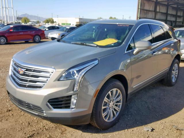 1GYKNCRS2KZ182969 - 2019 CADILLAC XT5 LUXURY GRAY photo 2