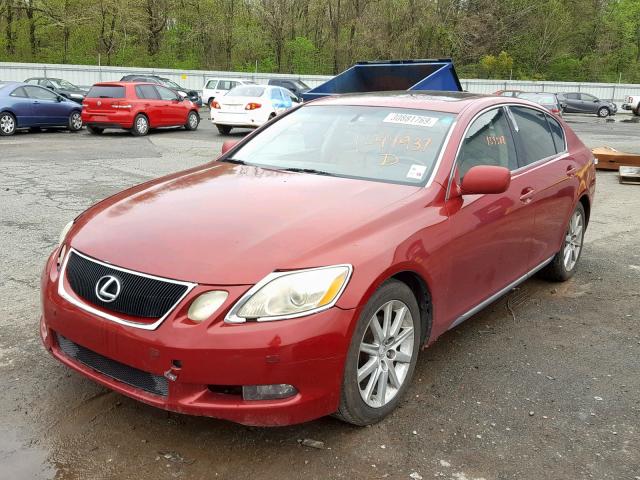 JTHBH96S165044937 - 2006 LEXUS GS GENERAT RED photo 2