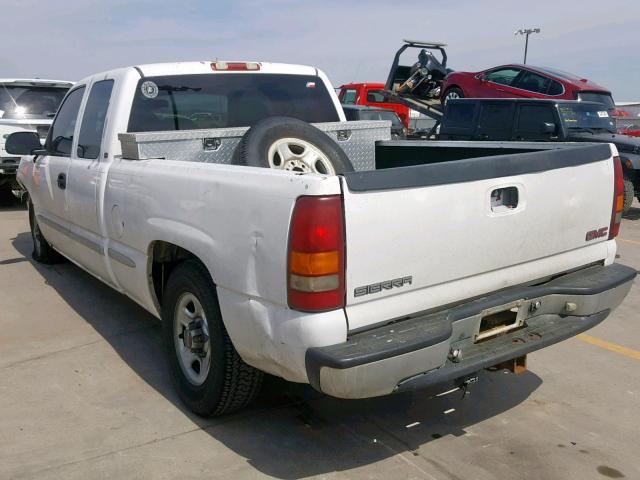 2GTEC19T911311464 - 2001 GMC NEW SIERRA WHITE photo 3