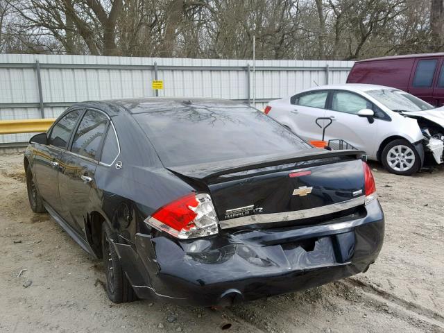 2G1WU57M691292123 - 2009 CHEVROLET IMPALA LTZ BLACK photo 3