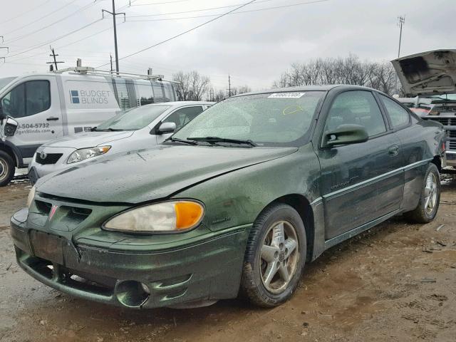 1G2NW12E51M518901 - 2001 PONTIAC GRAND AM G GREEN photo 2