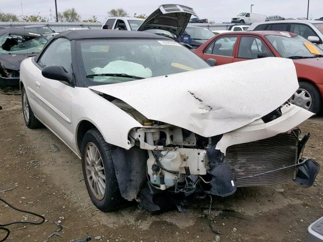 1C3EL55R84N357697 - 2004 CHRYSLER SEBRING LX WHITE photo 1