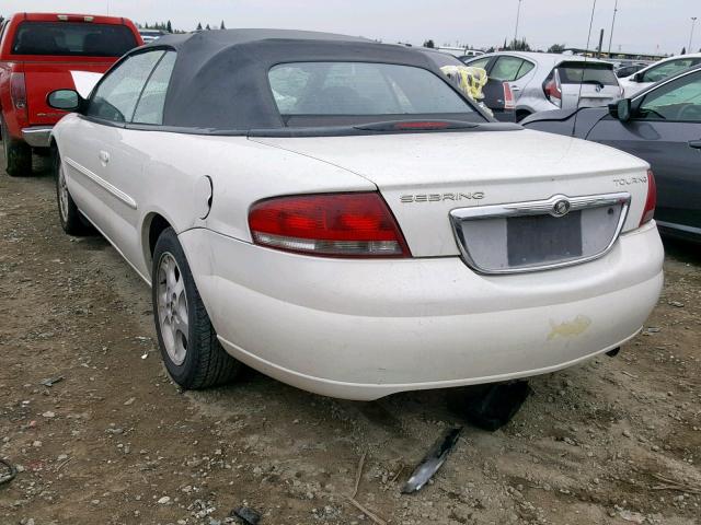 1C3EL55R84N357697 - 2004 CHRYSLER SEBRING LX WHITE photo 3