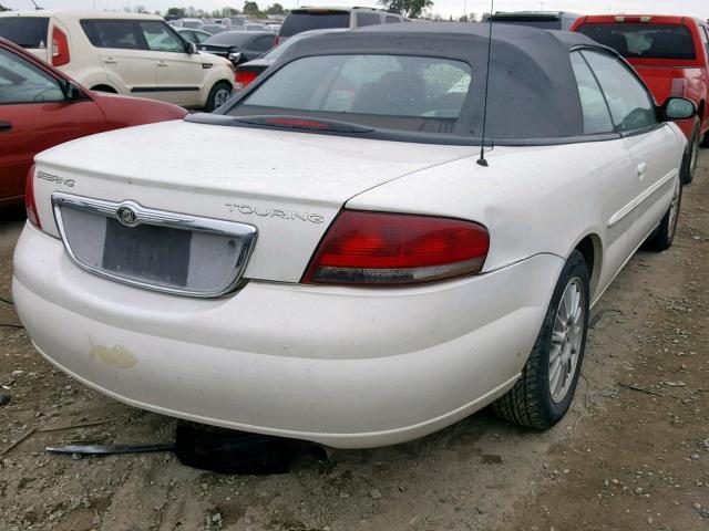 1C3EL55R84N357697 - 2004 CHRYSLER SEBRING LX WHITE photo 4