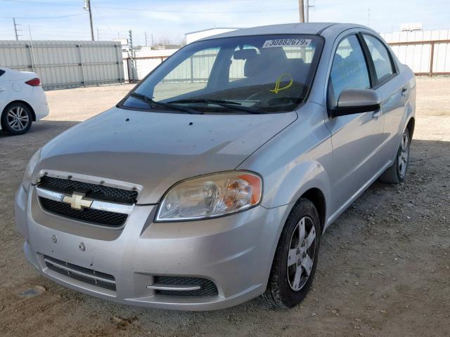 KL1TD5DE0BB151357 - 2011 CHEVROLET AVEO LS SILVER photo 2