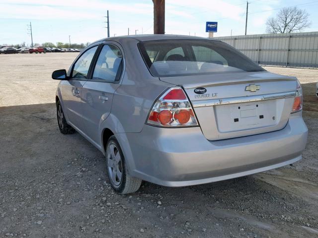 KL1TD5DE0BB151357 - 2011 CHEVROLET AVEO LS SILVER photo 3