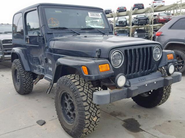 1J4FA59S83P330483 - 2003 JEEP WRANGLER / BLACK photo 1