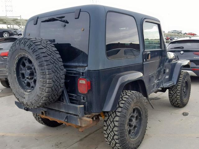 1J4FA59S83P330483 - 2003 JEEP WRANGLER / BLACK photo 4