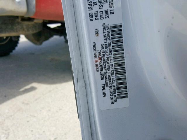 ZFBERFBBXH6E07139 - 2017 RAM PROMASTER 白色 照片 10