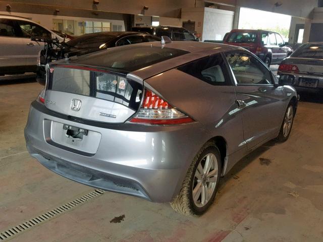 JHMZF1C41BS009807 - 2011 HONDA CR-Z SILVER photo 4