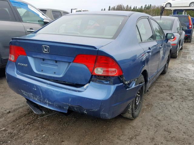 2HGFA16998H018766 - 2008 HONDA CIVIC EXL 蓝色 照片 4