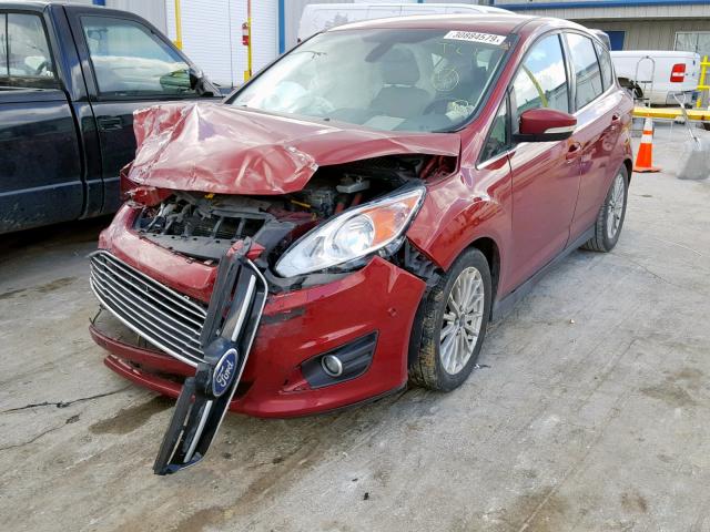 1FADP5BU4DL531609 - 2013 FORD C-MAX SEL RED photo 2