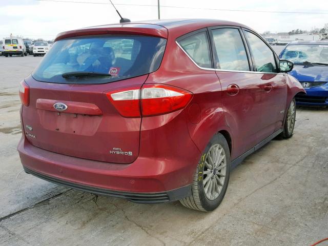 1FADP5BU4DL531609 - 2013 FORD C-MAX SEL RED photo 4