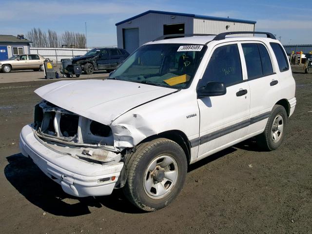 2S3TD52V736104005 - 2003 SUZUKI VITARA JLX WHITE photo 2