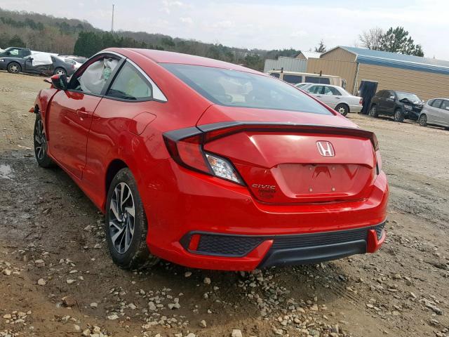 2HGFC4B52GH314256 - 2016 HONDA CIVIC LX RED photo 3