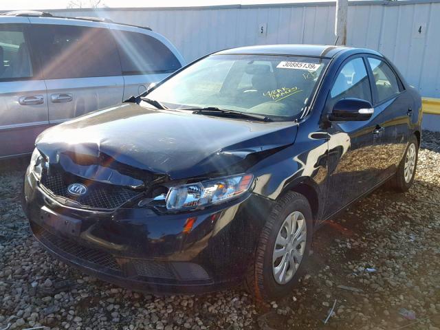 KNAFU4A22A5874440 - 2010 KIA FORTE EX BLACK photo 2