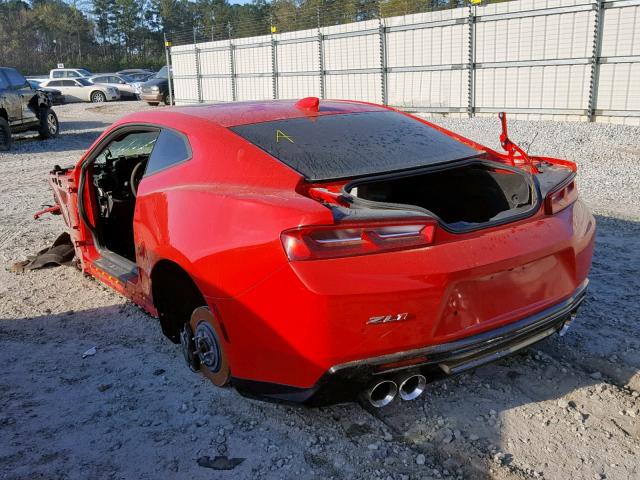 1G1FK1R62J0110317 - 2018 CHEVROLET CAMARO ZL1 红色 照片 3