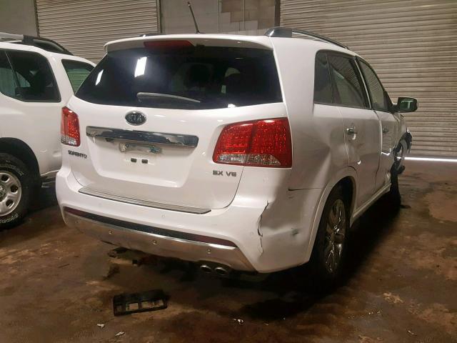 5XYKWDA28DG325414 - 2013 KIA SORENTO SX WHITE photo 4