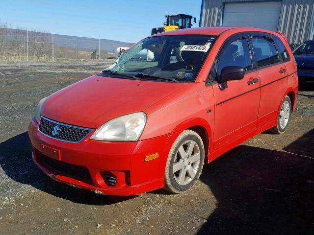 JS2RC62H965350037 - 2006 SUZUKI AERIO RED photo 2