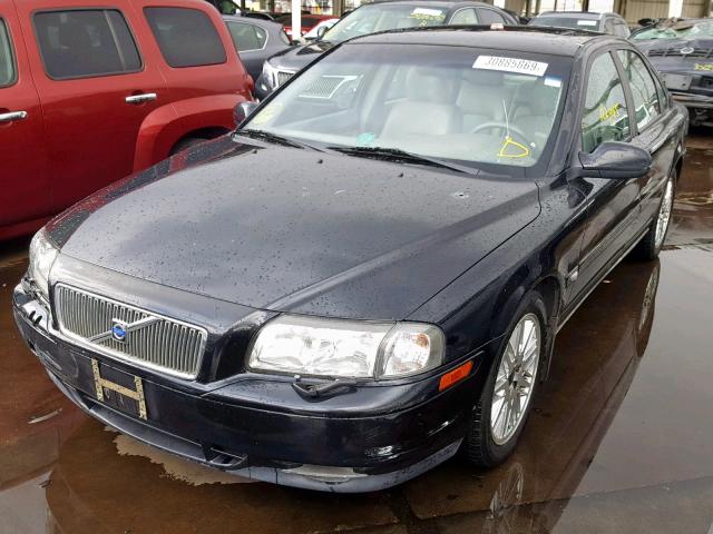 YV1TS92D921270007 - 2002 VOLVO S80 BLACK photo 2