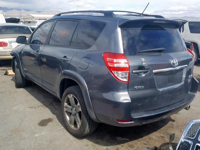 JTMWF4DV2A5030594 - 2010 TOYOTA RAV4 SPORT CHARCOAL photo 3