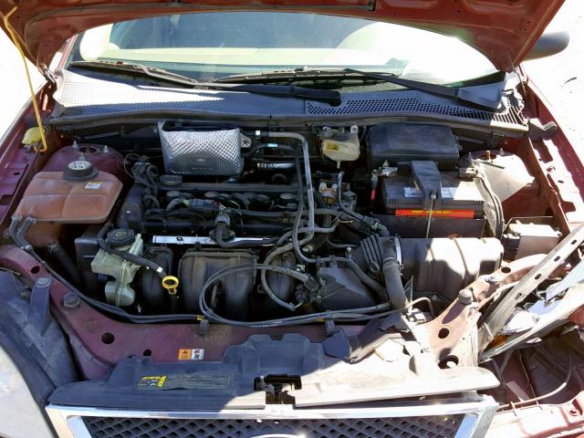 1FAFP34N56W189625 - 2006 FORD FOCUS ZX4 RED photo 7