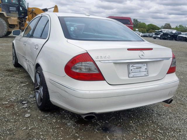 WDBUF56X27B159987 - 2007 MERCEDES-BENZ E 350 WHITE photo 3