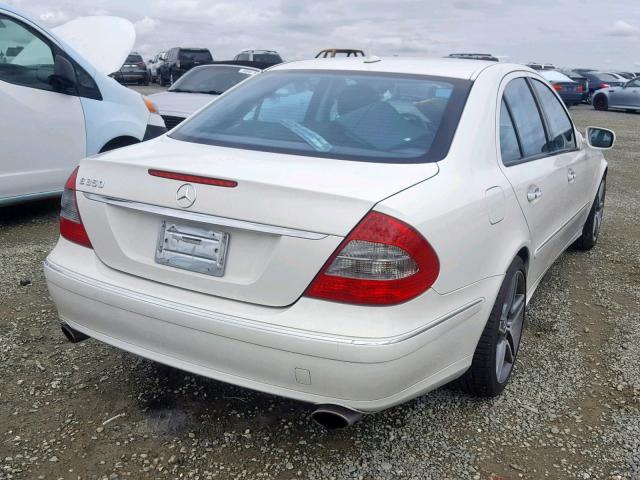 WDBUF56X27B159987 - 2007 MERCEDES-BENZ E 350 WHITE photo 4