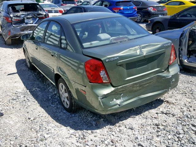 KL5JD56Z75K092284 - 2005 SUZUKI FORENZA S GREEN photo 3