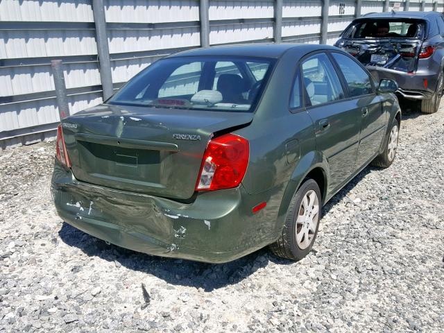 KL5JD56Z75K092284 - 2005 SUZUKI FORENZA S GREEN photo 4