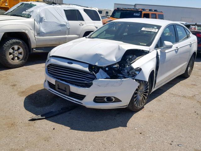 3FA6P0K97ER196565 - 2014 FORD FUSION TIT WHITE photo 2