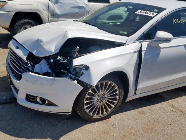 3FA6P0K97ER196565 - 2014 FORD FUSION TIT WHITE photo 9