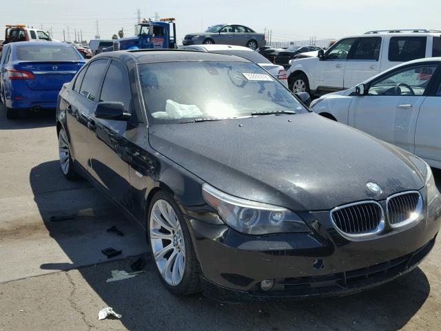 WBANE53517CW63689 - 2007 BMW 525 I BLACK photo 1