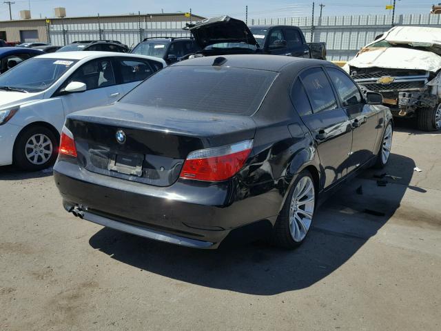 WBANE53517CW63689 - 2007 BMW 525 I BLACK photo 4