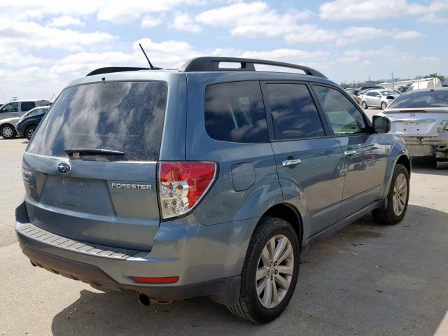 JF2SHBEC5BH767476 - 2011 SUBARU FORESTER L BLUE photo 4