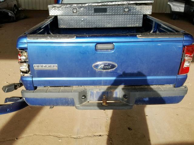 1FTYR10U67PA26363 - 2007 FORD RANGER BLUE photo 6