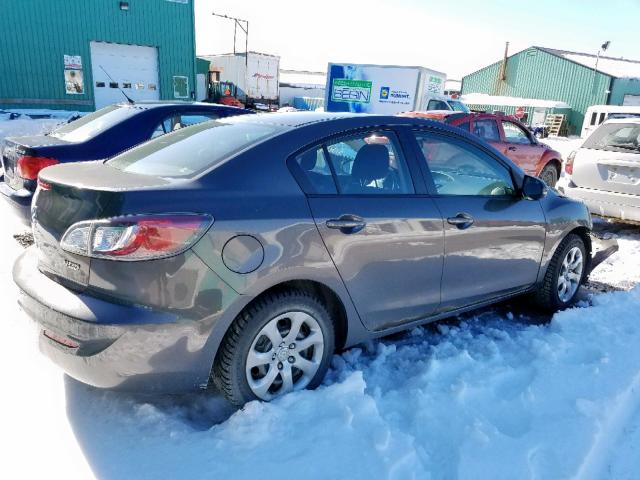 JM1BL1UF1D1851003 - 2013 MAZDA 3 I GRAY photo 4