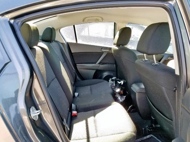 JM1BL1UF1D1851003 - 2013 MAZDA 3 I GRAY photo 6