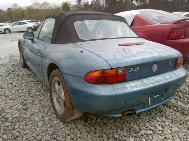 4USCH7333WLD17067 - 1998 BMW Z3 1.9 BLUE photo 3