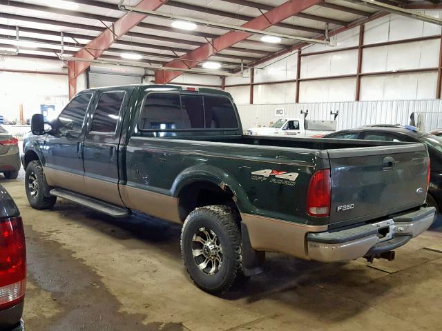 1FTSW31F9XEB22154 - 1999 FORD F350 SRW S GREEN photo 3