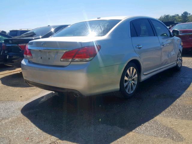 4T1BK3DB9BU438846 - 2011 TOYOTA AVALON BAS SILVER photo 4