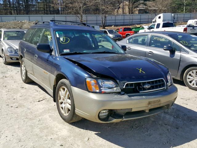 4S3BH675637630932 - 2003 SUBARU LEGACY OUT BLUE photo 1