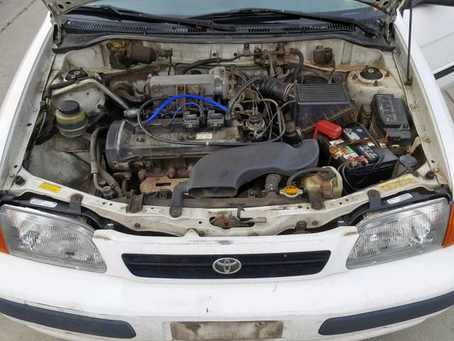 JT2EL56D7S0106476 - 1995 TOYOTA TERCEL DX WHITE photo 7