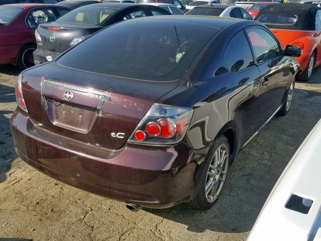 JTKDE167980258602 - 2008 SCION TC PURPLE photo 4