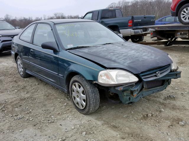 1HGEJ6225XL011106 - 1999 HONDA CIVIC DX GREEN photo 1