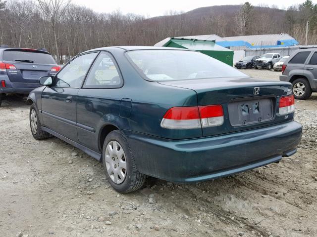 1HGEJ6225XL011106 - 1999 HONDA CIVIC DX GREEN photo 3