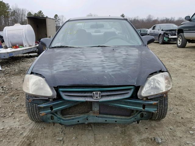 1HGEJ6225XL011106 - 1999 HONDA CIVIC DX GREEN photo 9