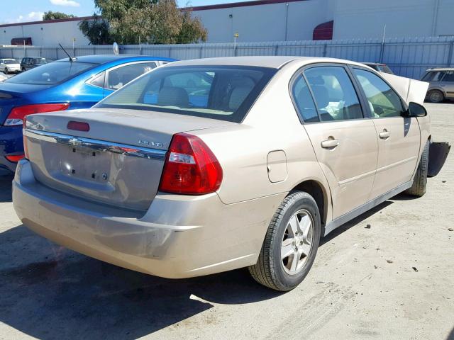1G1ZT52805F244467 - 2005 CHEVROLET MALIBU LS BEIGE photo 4